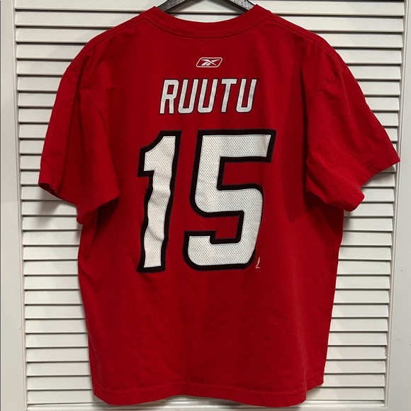 Reebok Other - NHL Carolina Hurricanes Ruutu Reebok Red Cotton T-Shirt